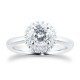 Mayors Platinum 1.35cttw Single Round Halo Engagement Ring SRHAM15XXXXPTBA00G