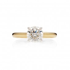 Mayors 18k Yellow Gold 2.51ct Round Cut Engagement Ring (H/SI1) SRSTS04XXXX8ABA00G