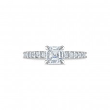 Royal Asscher Platinum 1.38cttw Royal Asscher Cut Diamond Gwenyth Solitaire Engagement Ring BE9694-WPQMMJ
