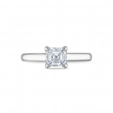 Royal Asscher Platinum 1.05cttw Royal Asscher Cut Diamond Berenice Solitaire Engagement Ring SS7764K-WPQMMJ