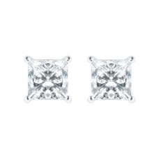 MAYORS 18k White Gold 1.53cttw Princess Cut Classic Diamond Earrings CECSJ0500008WBA00G