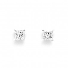 MAYORS 18k White Gold 2.02cttw Princess Cut Classic Diamond Earrings CECSL0500008WBA00G