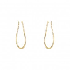MAYORS 18k Yellow Gold 1.92ct Twist Hoop Diamond Earrings CHHO21355328YBA000