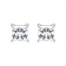 MAYORS 18k White Gold 2.01cttw Princess Cut Classic Diamond Earrings CECSL0500008WBA00G
