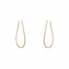 MAYORS 18k Yellow Gold 1.92ct Twist Hoop Diamond Earrings CHHO21355328YBA000