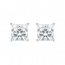 MAYORS 18k White Gold 1.62cttw Princess Cut Classic Diamond Earrings CECSJ0500008WBA00G
