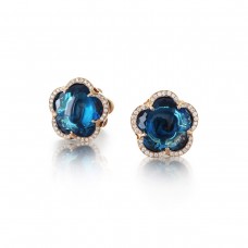 Pasquale Bruni Bon Ton Earrings With London Blue Topaz And Diamonds 15308R