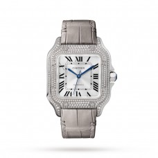 Cartier Santos de Cartier watch, medium model, mechanical movement with automatic winding WJSA0006
