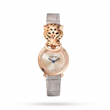 Cartier La Panthère de Cartier Watch Small Model, Quartz Movement, Rose Gold, Diamonds, Leather HPI01379