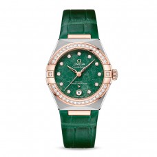Omega Constellation Co-Axial Master Chronometer 29mm Ladies Watch Green O13128292099001