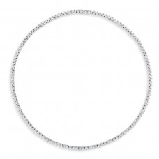 Mayors 18k White Gold 12.98cttw Diamond Riviera Necklace ON3-1611.