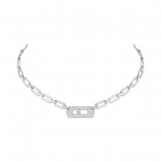 Messika 18k White Gold 0.79cttw Diamond My Move Chain Necklace 12095-WG