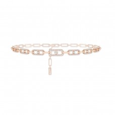 Messika 18k Rose Gold 1.70cttw Diamond Move Uno Multi Choker Necklace 12010-RG