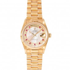 Pre-Owned Rolex Day-Date 'Mother of Pearl Ruby Dial' 40921831/AS06607