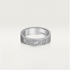 LOVE wedding band, diamond-paved