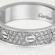 LOVE wedding band, diamond-paved