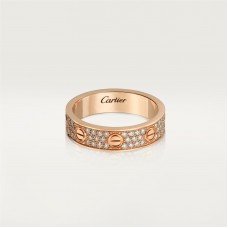 LOVE wedding band, diamond-paved