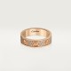 LOVE wedding band, diamond-paved