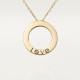 LOVE necklace, diamond-paved