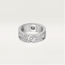 LOVE ring, diamond-paved