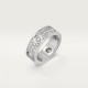 LOVE ring, diamond-paved