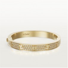 LOVE bracelet, diamond-paved