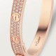 LOVE bracelet, diamond-paved