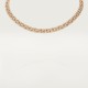 Maillon Panthère thin necklace, 3 diamond-paved rows