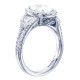 JB Star Platinum 3.08cttw Oval Cut Halo Engagement Ring -Ring Size 6.5 1366/003