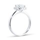 Mayors Platinum 1.35ct Cushion Halo Engagement Ring (H/SI1) CRHAL24XXXXPTBA00G