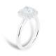 Mayors Platinum 1.35ct Cushion Halo Engagement Ring (H/SI1) CRHAL24XXXXPTBA00G