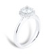 Mayors Platinum 1.05ct Round Halo Engagement Ring (H/SI1) SRHAK15XXXXPTBA00G