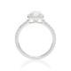 Mayors Platinum 1.66ct Oval Halo Engagement Ring (H/SI1) CRHAL25XXXXPTBA00G