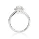 Mayors Platinum 1.05ct Round Halo Engagement Ring (H/VS2) SRHAK15XXXXPTBA00G