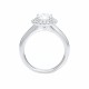 Mayors Platinum 1.36cttw Single Round Halo Engagement Ring SRHAM15XXXXPTBA00G