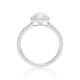 Mayors Platinum 1.67ct Oval Halo Engagement Ring (H/SI1) CRHAL25XXXXPTBA00G