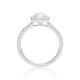 Mayors Platinum 1.63ct Oval Halo Engagement Ring (H/SI1) CRHAL25XXXXPTBA00G