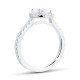 Mayors Platinum 1.85cttw Round Single Halo Engagement Ring CRHAM01XXXXPTBA00G