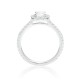 Mayors Platinum 0.95ct Cushion Halo Engagement Ring (E/VS2) CRHAG26XXXXPTBA00G