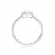 Mayors Platinum 0.74ct Round Halo Engagement Ring (F/VS2) SRHAH15XXXXPTBA00G