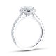 Mayors Platinum 1.62cttw Oval Single Halo Engagement Ring CRHAL25XXXXPTBA00G