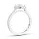 Mayors Platinum 1.70cttw Round Single Halo Engagement Ring CRHAM01XXXXPTBA00G