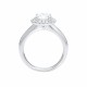 Mayors Platinum 1.37ct Round Halo Engagement Ring (G/SI1) SRHAM15XXXXPTBA00G