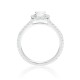 Mayors Platinum 0.95ct Cushion Halo Engagement Ring (G/VVS1) CRHAG26XXXXPTBA00G