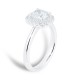 Mayors Platinum 1.29ct Cushion Halo Engagement Ring (H/VS2) CRHAL24XXXXPTBA00G