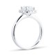 Mayors Platinum 1.32ct Cushion Halo Engagement Ring (H/SI1) CRHAL24XXXXPTBA00G