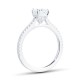 Mayors Platinum 0.97cttw Cushion Engagement Ring (G/VS1) BRCSU13XXXXPTBA00G