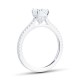 Mayors Platinum 0.95cttw Cushion Engagement Ring (H/VS2) BRCSU13XXXXPTBA00G