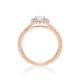 Mayors 18k Rose Gold 0.96cttw Round Single Halo Engagement Ring CRHAG01XXXX8BBA00G