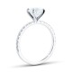 Mayors Platinum 1.24cttw Diamond Solitaire with Diamond Set Shoulders Engagement Ring BRPTL28XXXXPTBA00G